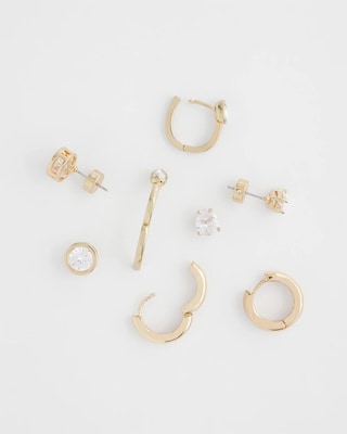 Goldtone Stud and Hoop Gift Set click to view larger image.