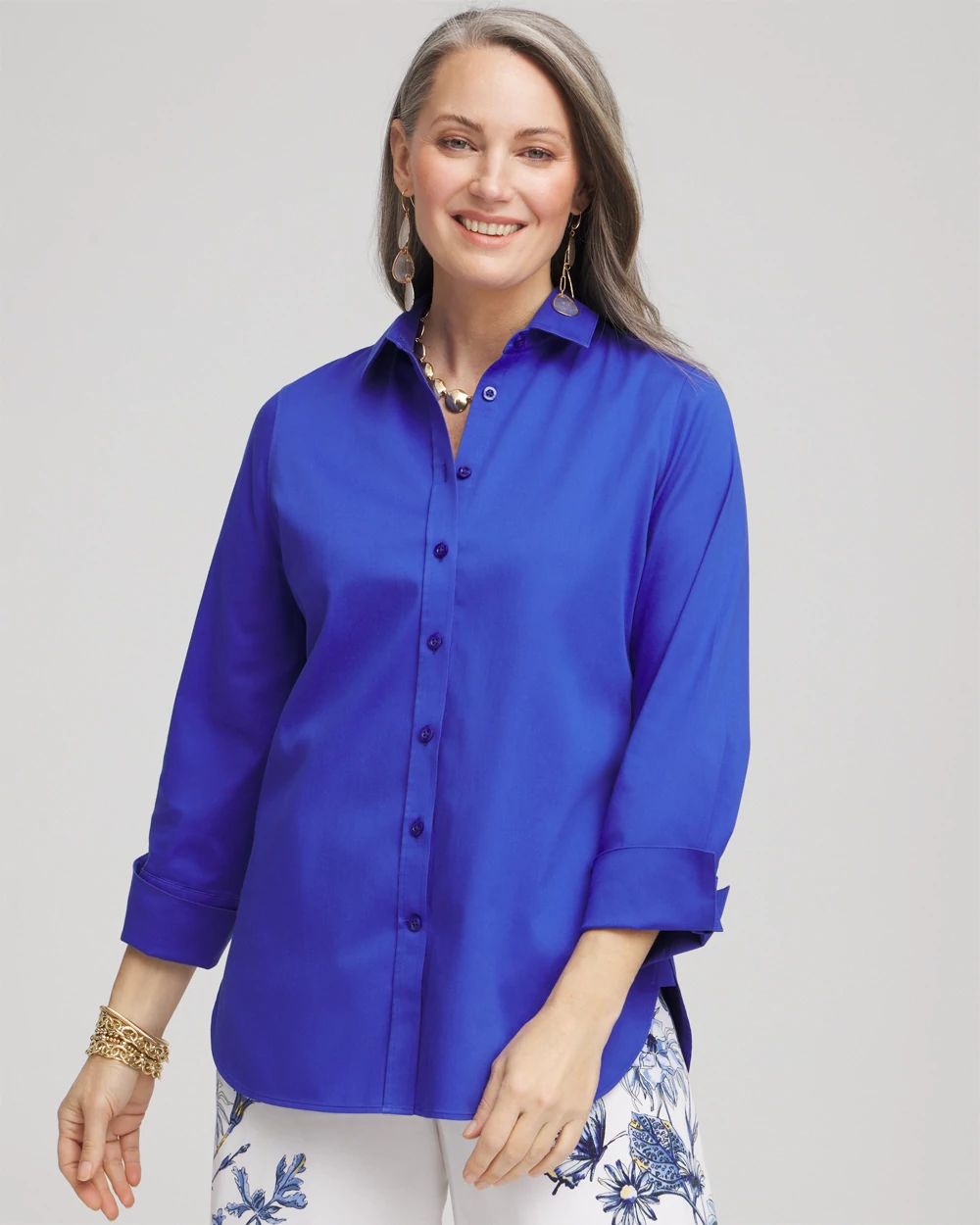 No Iron™ Stretch-Sateen Shirt