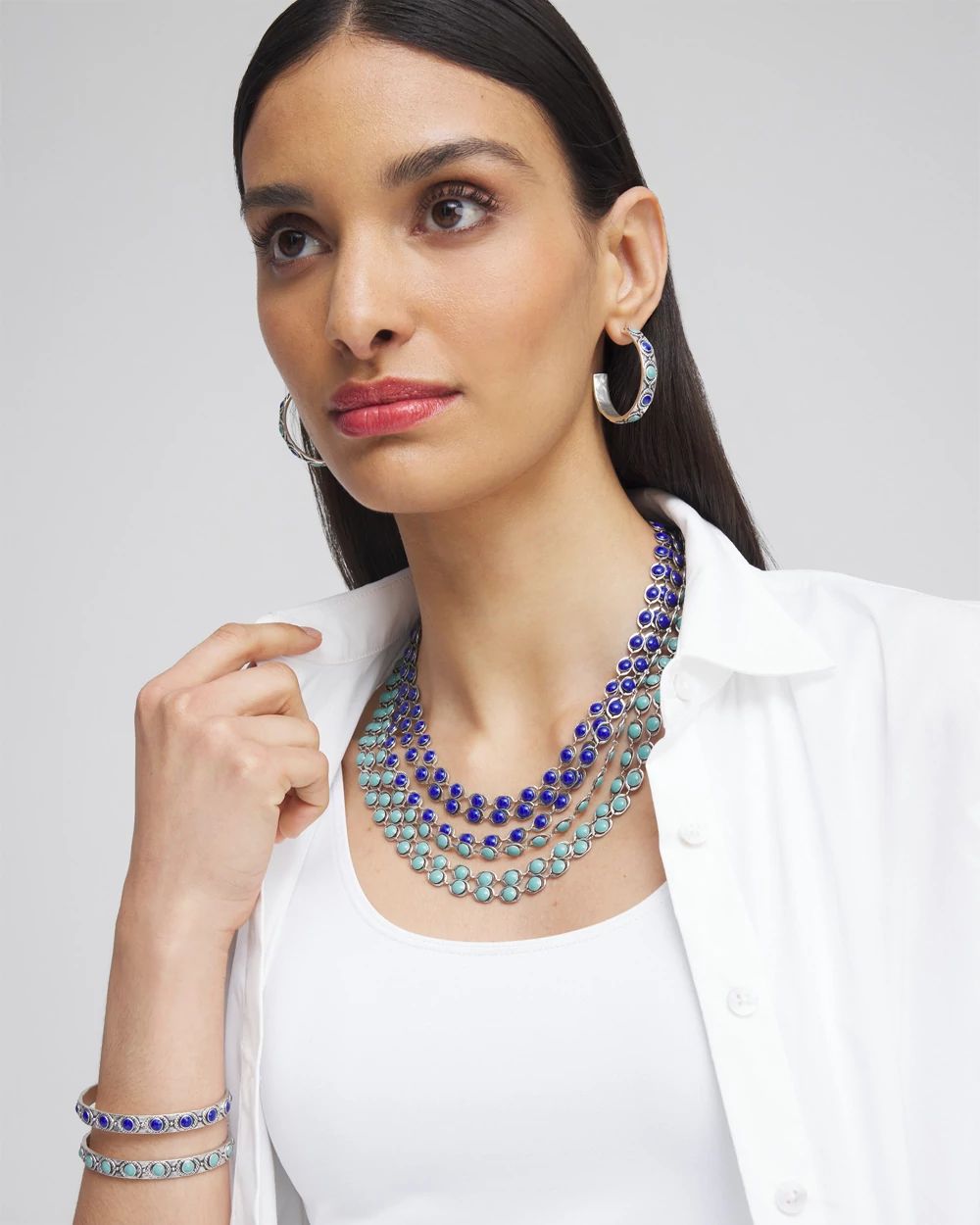 Western Multistrand Bib Necklace