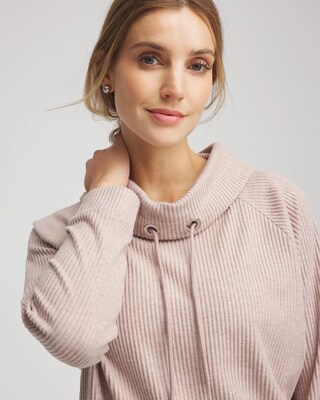 Zenergy® Brushed Cowlneck Pullover click to view larger image.