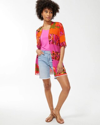 Summer Romance Foliage Midi Cardigan