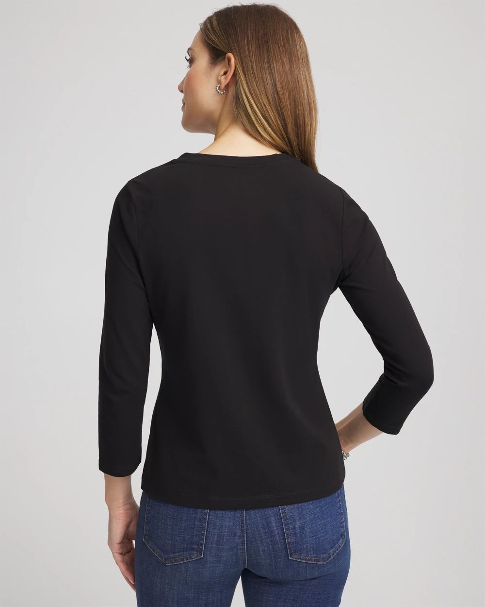 Lace Stretch-Cotton Tee