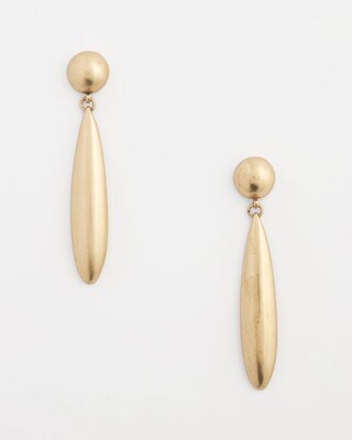 Gold Tone Drop Earrings