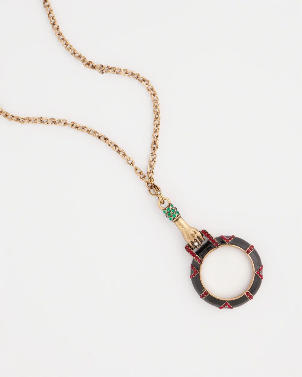 Hand Monocle Pendant Necklace