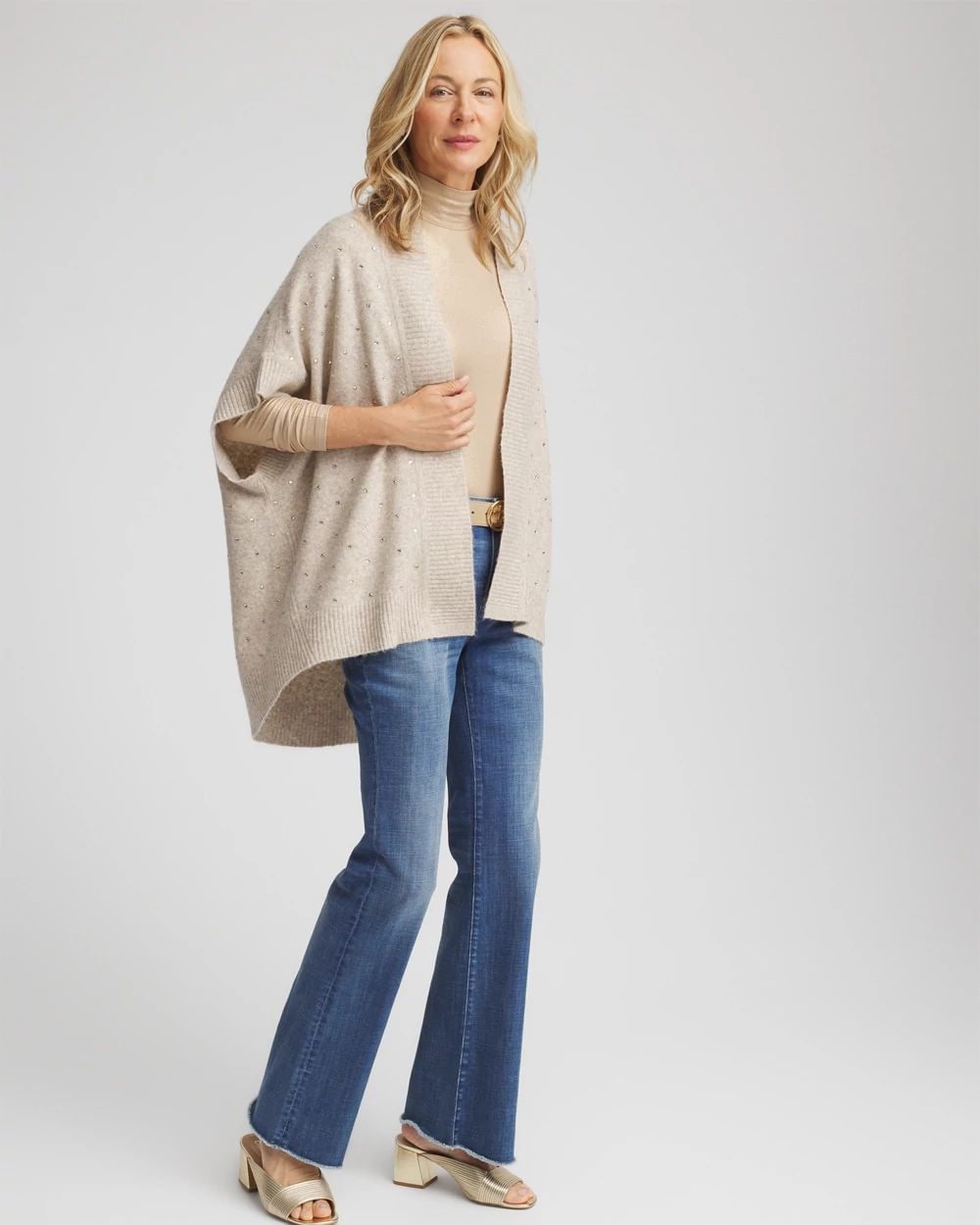 Embellished Cocoon Ruana