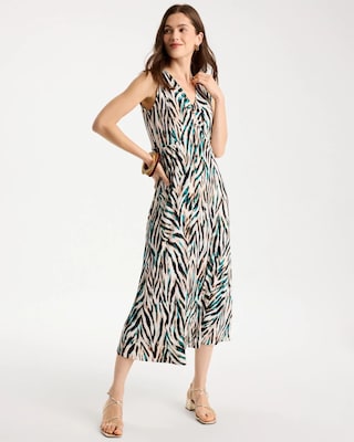 Animal Print Jersey Knit Dress click to view larger image.
