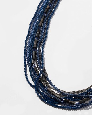 Blue Multistrand Necklace
