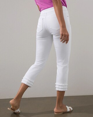 No Stain Triple Fray Pull-On Capris