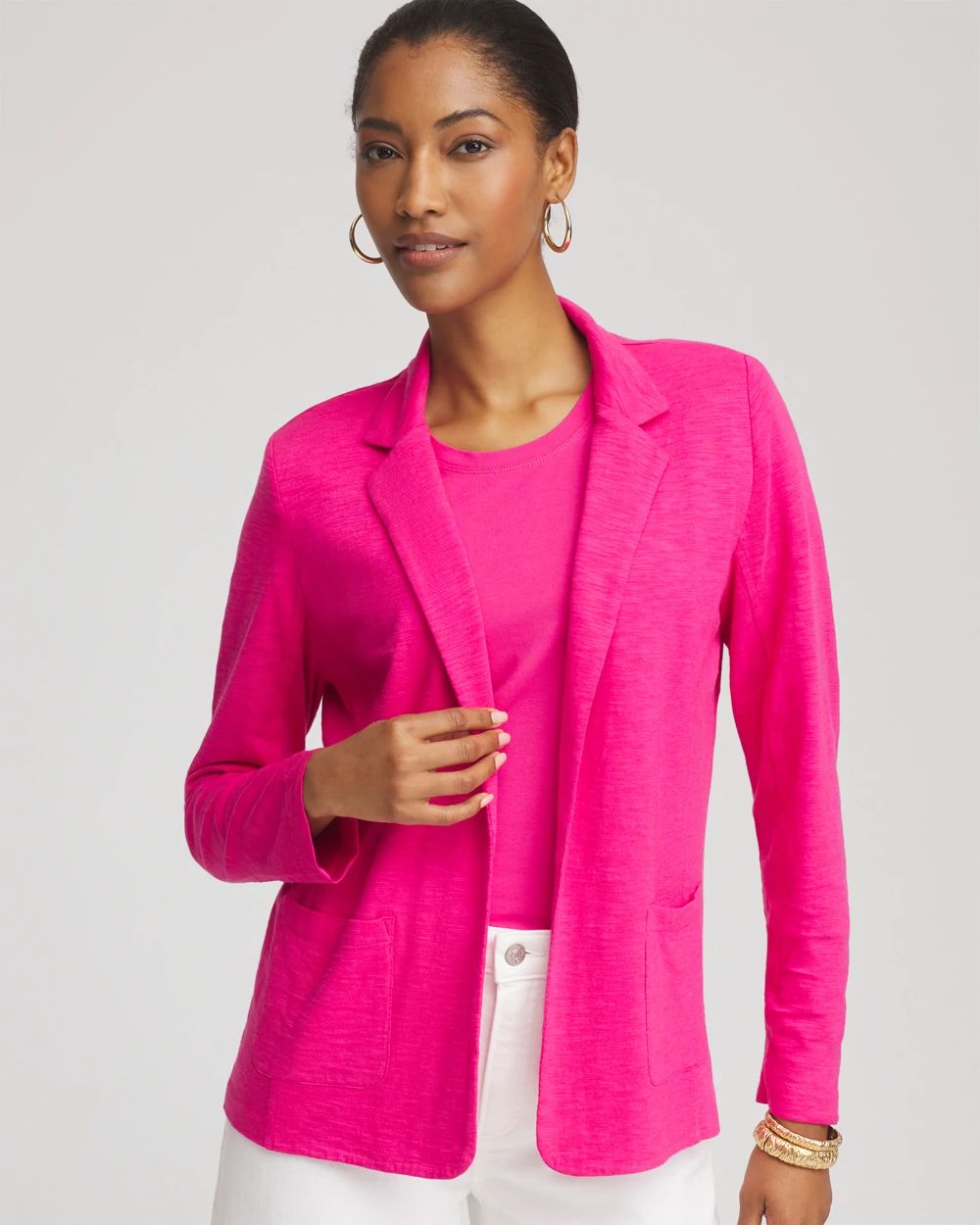 Slub Knit Blazer