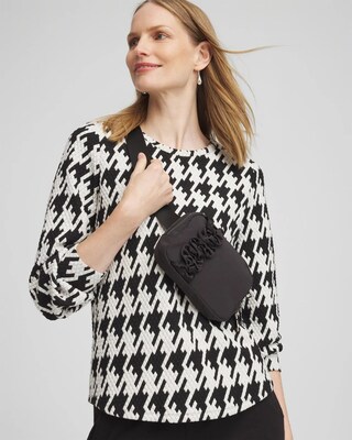 Neema Satin Ruffle Belt Bag