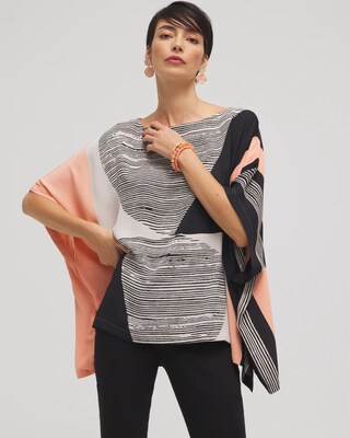 Modern Art Print Poncho