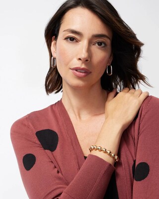 Gold Tone Stretch Bracelet