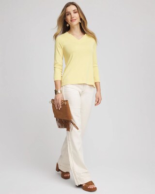 Short Pima 3/4 Sleeve Tee click to view larger image.