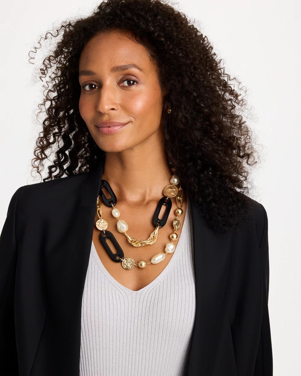 Double-Strand Charm Necklace click to view larger image.