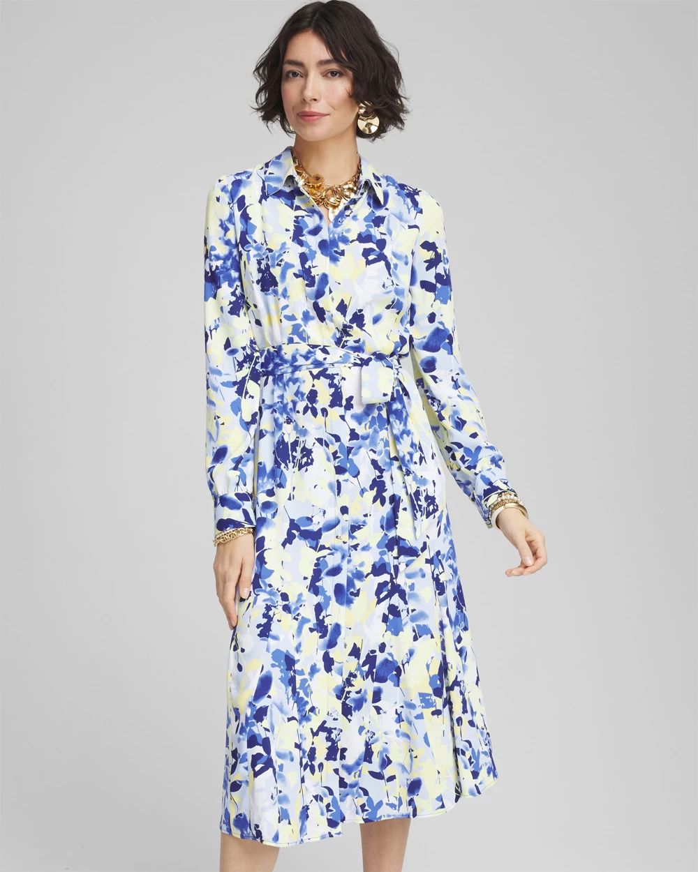 Floral Midi Shirtdress