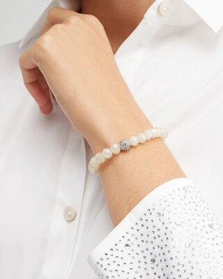 Neutral Shiny Hero Stretch Bracelet