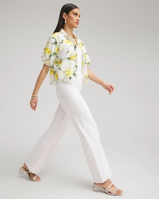 Petite High Rise Wide Leg Jeans