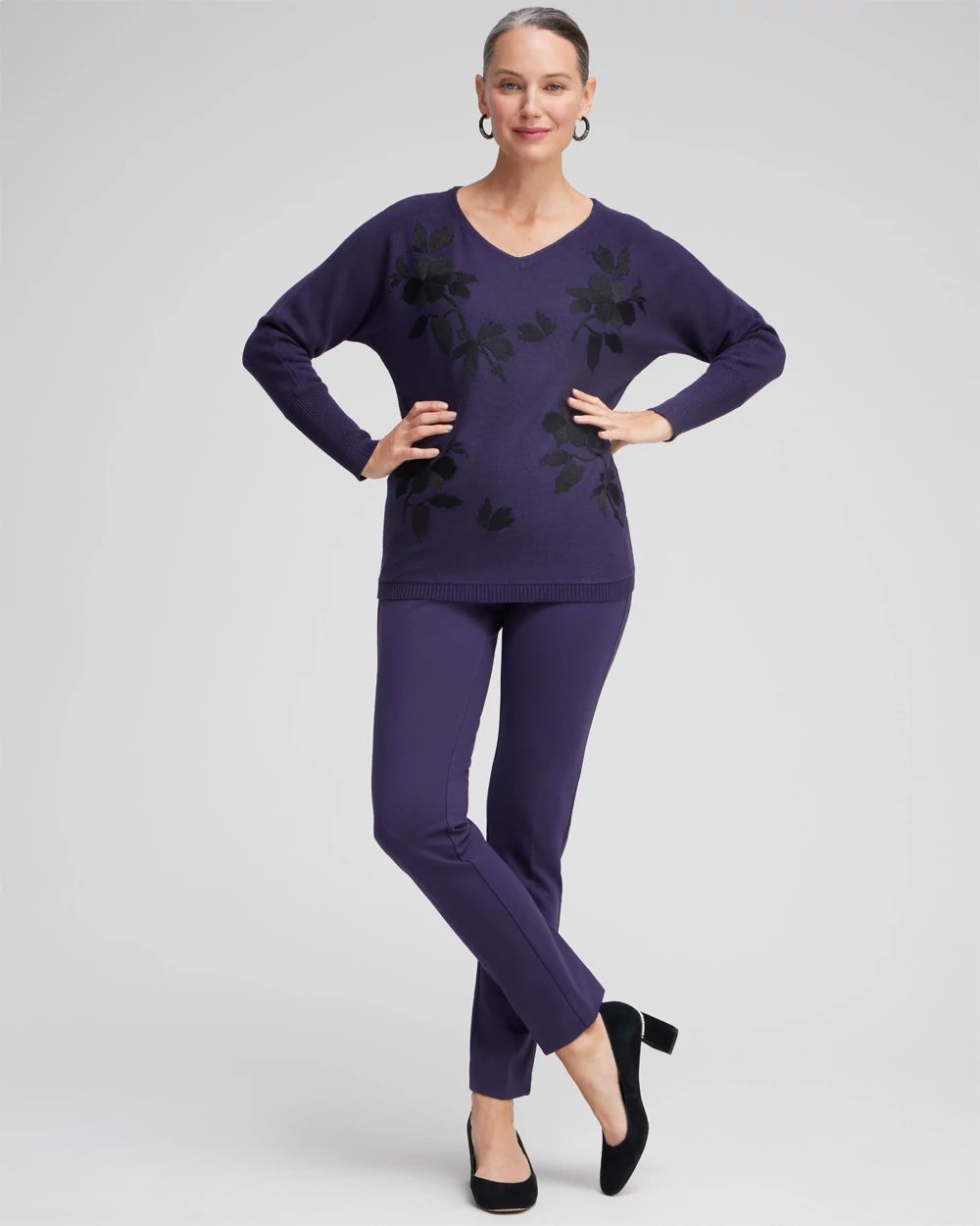 Juliet Slim Trim Detail Ankle Pants