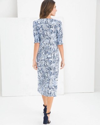 Smocked Puff Sleeve Dress