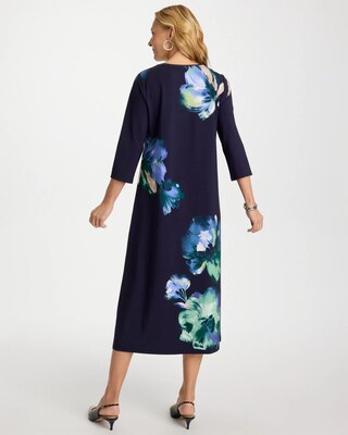 Floral Short Sleeve Maxi Dress click to view larger image.