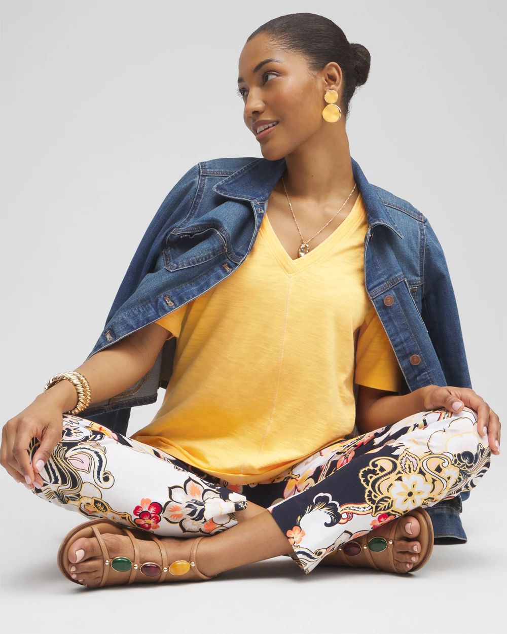 Elbow Sleeve A-line Tee
