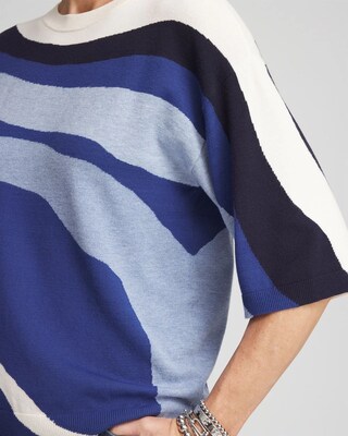 Colorblock Easy Pullover Sweater click to view larger image.