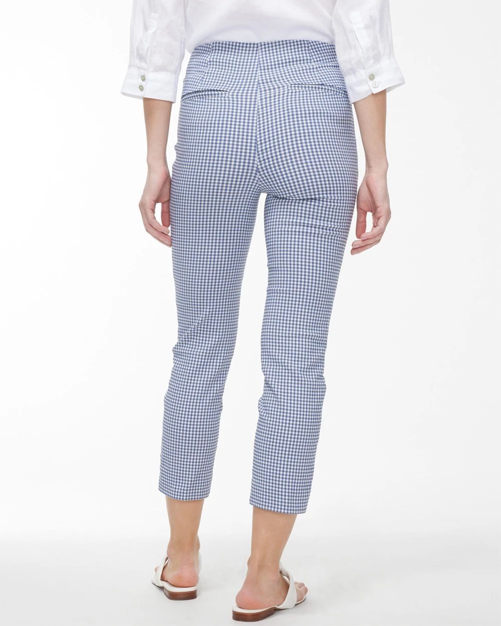 Juliet Gingham Straight Crops