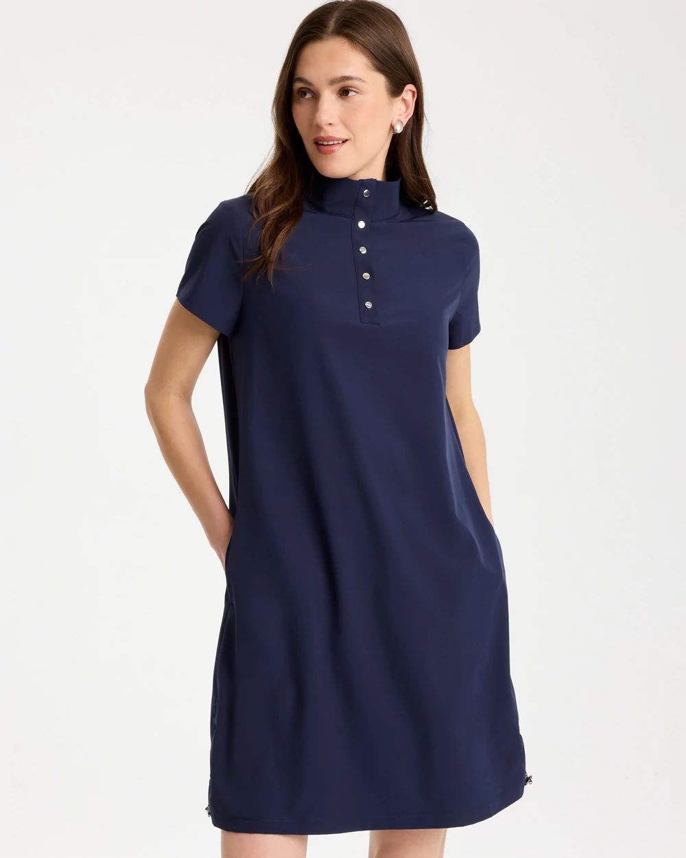 Zenergy® UPF Mockneck Bungee Dress