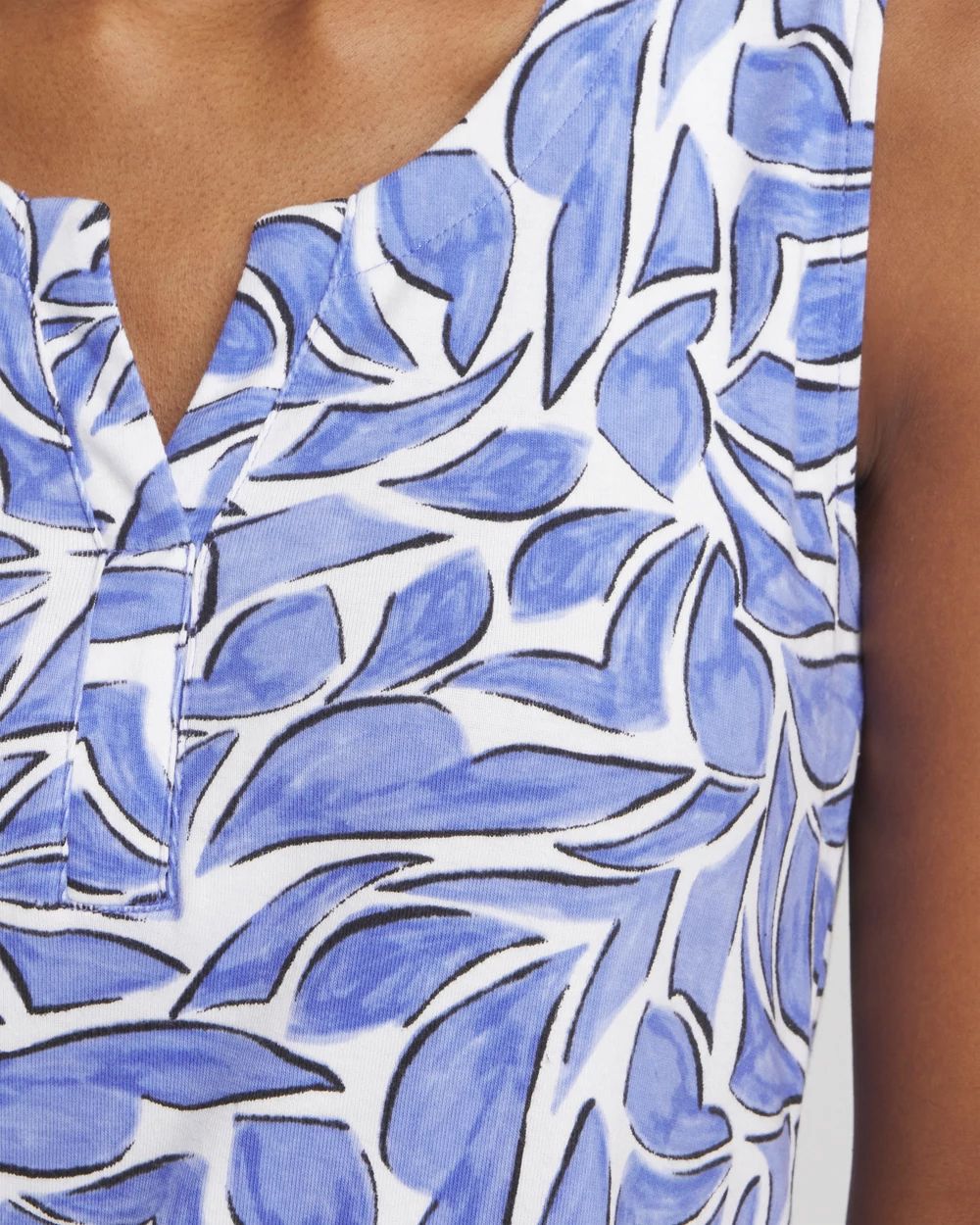 Modern Notch Neck Tank