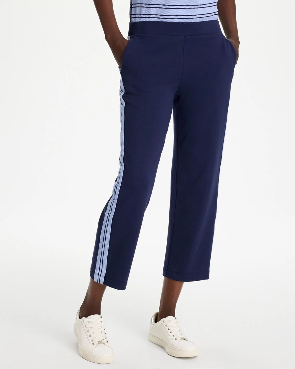 Zenergy® French Terry Striped Crops click to view larger image.