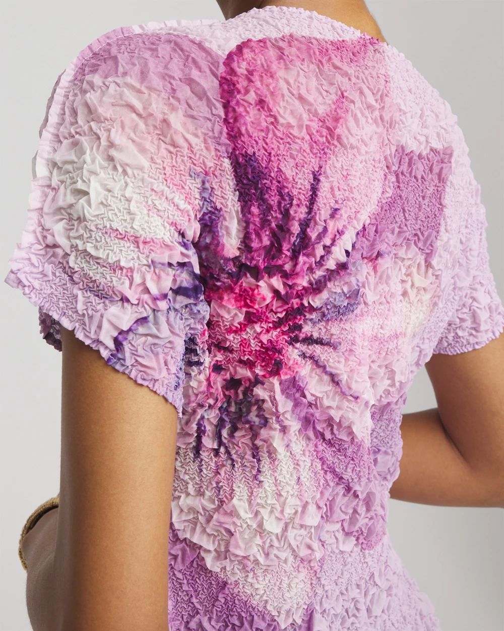 Travelers™ Collection Tropical-Floral Textured Top