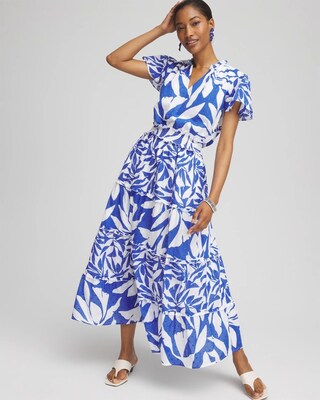 Flutter Sleeved Maxi Dress click to view larger image.