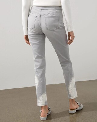 Embellished Tie-Dye Pull-on Jeggings