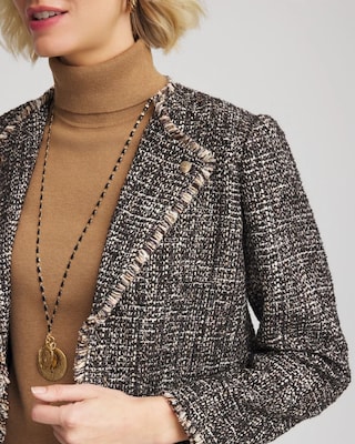Tweed Mix Moto Jacket click to view larger image.